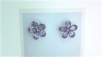 Boucles d'oreilles Femme in Or blanc Ametista FIORE AME SOMMER N/C 4.40 B